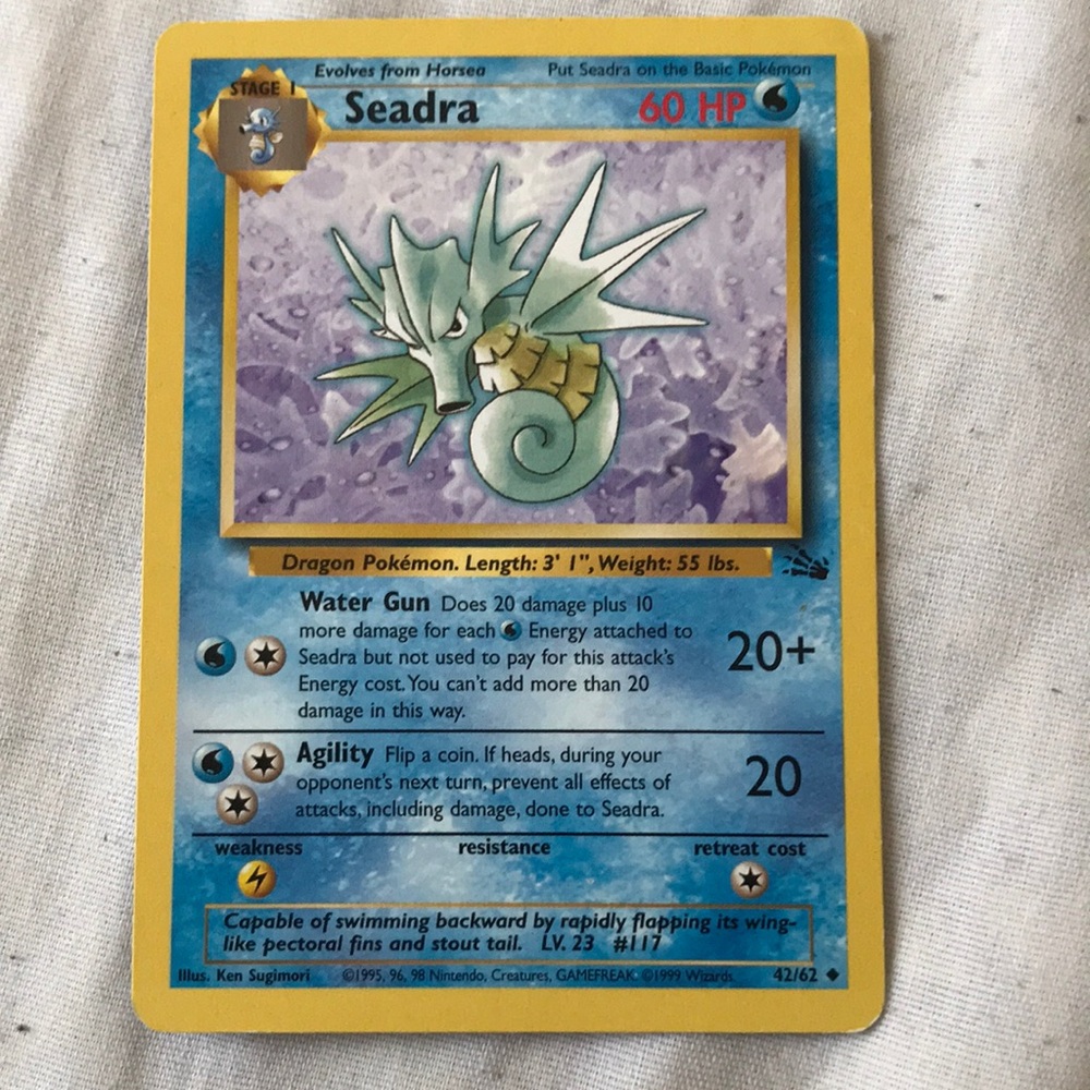 Seadra Pokémon card